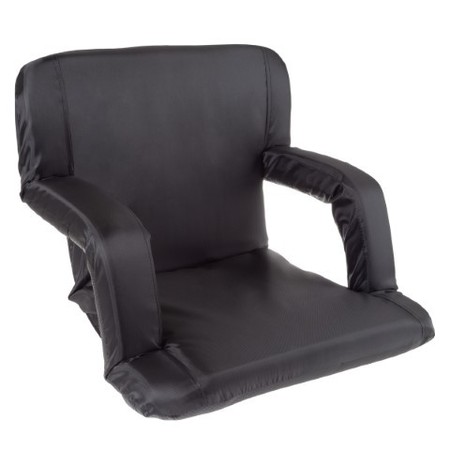 Hastings Home Hastings Home Stadium Seat Cushion, Portable Padded Bleacher Chair with 6 Reclining Positions 178156YFP